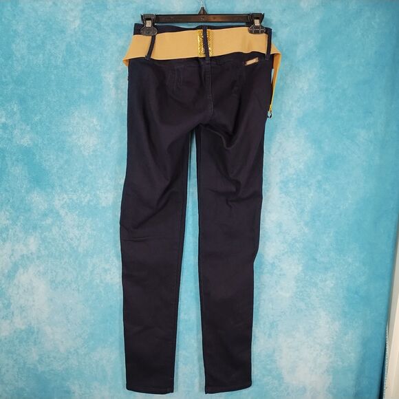 Watch LA Jeans with Belt, NWT, Women's, Black, Size 7 (W27 to W31) - Picture 5 of 8
